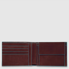 Carica l'immagine nel visualizzatore di Gallery, Piquadro portafoglio uomo con portamonete in pelle Blue Square
