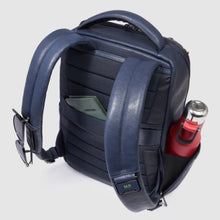 Carica l'immagine nel visualizzatore di Gallery, Zaino uomo in pelle porta pc 14"