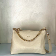 Carica l'immagine nel visualizzatore di Gallery, Borsa a tracolla con tre scomparti e catena (misura M) Mia Mioli