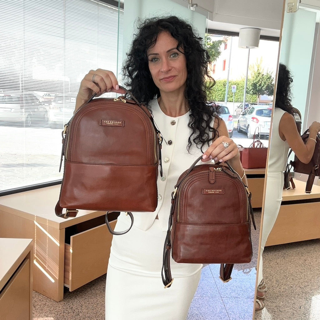 Zaino Cesare Zainetti Bridge Cuoio Zaini Donna In Offerta Zaino