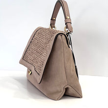 Carica l'immagine nel visualizzatore di Gallery, Loristella borsa Kendall scamosciata e rafia 2735PT
