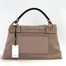 Carica l'immagine nel visualizzatore di Gallery, Loristella borsa Kendall scamosciata e rafia 2735PT