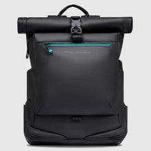 Carica l'immagine nel visualizzatore di Gallery, Zaino Piquadro roll-top in tessuto gommato