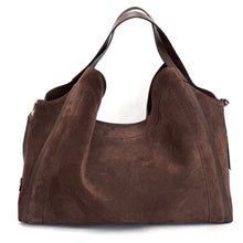 Carica l'immagine nel visualizzatore di Gallery, Loristella borsa serena in suede marrone