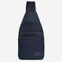 Carica l'immagine nel visualizzatore di Gallery, Piquadro Zaino Monospalla in tessuto e pelle