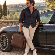 Carica l'immagine nel visualizzatore di Gallery, Borsone in pelle Bruno Rossi weekender bag
