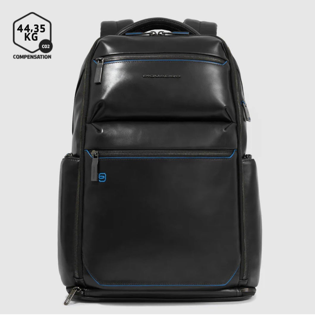 Piquadro zaino in pelle Blue Square porta PC 15,6