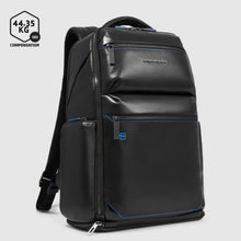 Carica l&#39;immagine nel visualizzatore di Gallery, Piquadro zaino in pelle Blue Square porta PC 15,6&quot;
