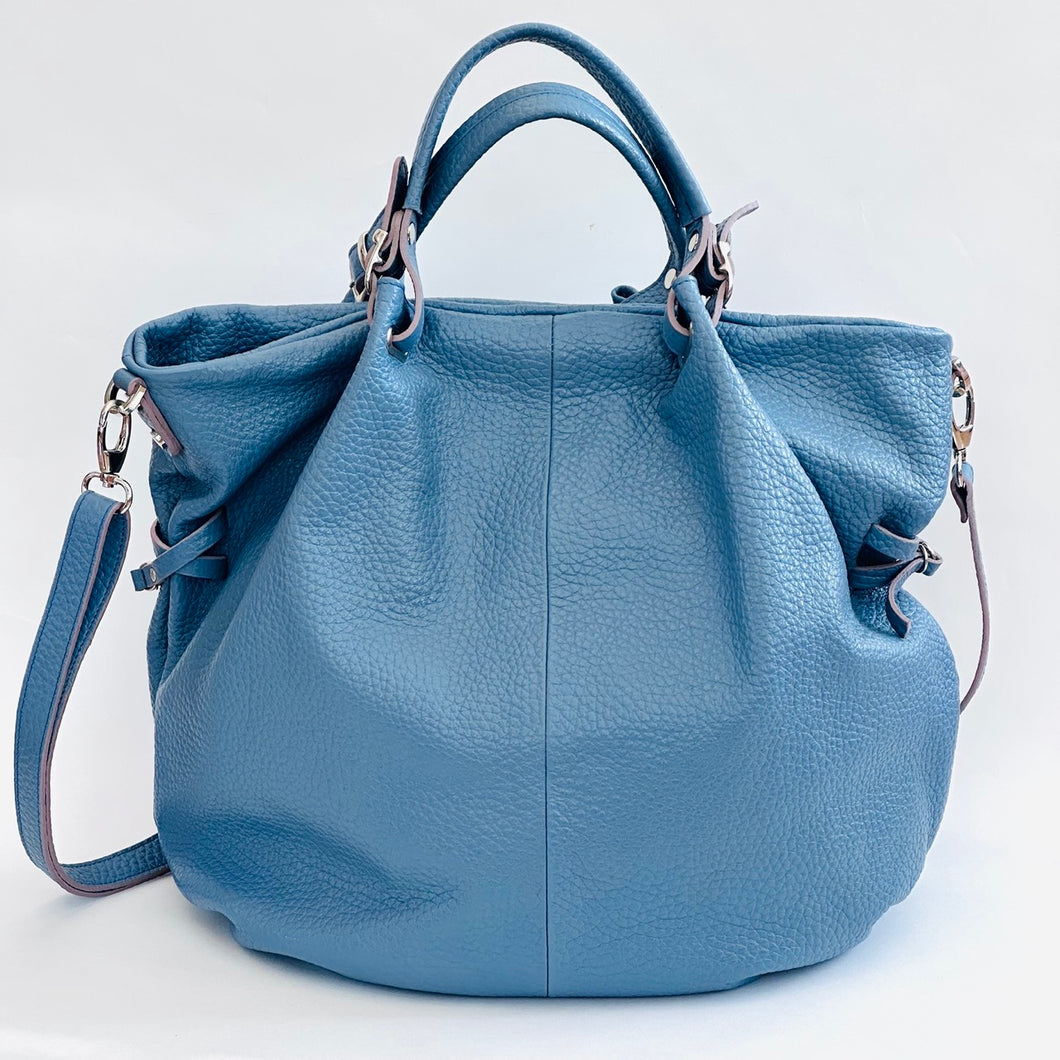 Borsa a due manici con pinces