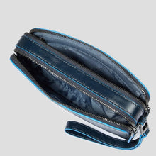 Carica l&#39;immagine nel visualizzatore di Gallery, Piquadro pochette da polso Blue Square

