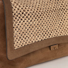 Carica l'immagine nel visualizzatore di Gallery, Loristella borsa Kendall  scamosciata e rafia 2735PT
