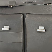 Carica l'immagine nel visualizzatore di Gallery, Piquadro borsa da lavoro in pelle con doppia chiusura

