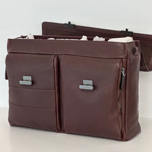 Carica l'immagine nel visualizzatore di Gallery, Piquadro borsa da lavoro in pelle con doppia chiusura
