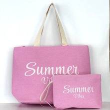 Carica l'immagine nel visualizzatore di Gallery, Set borsa mare con pochette
