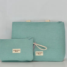 Carica l'immagine nel visualizzatore di Gallery, Set borsa mare con pochette
