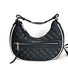 Carica l'immagine nel visualizzatore di Gallery, Borsa hobo nera e bianca
