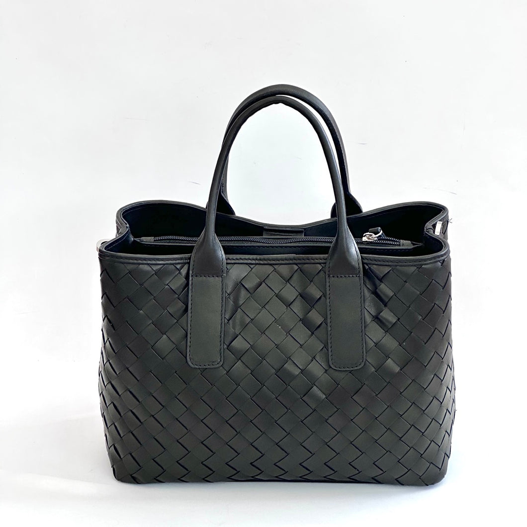 Borsa a mano con intreccio