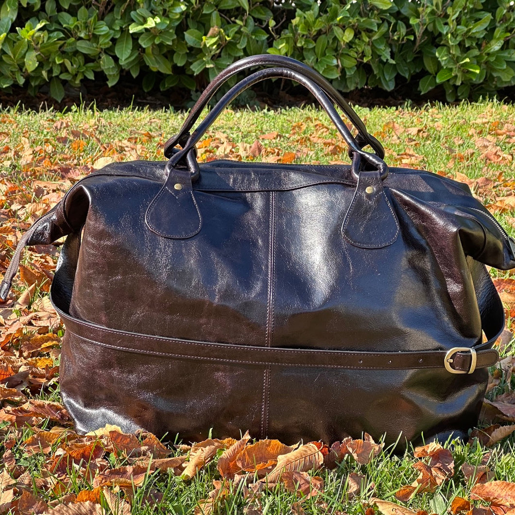 Borsone da viaggio in pelle