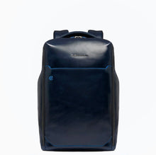 Carica l'immagine nel visualizzatore di Gallery, Piquadro zaino in pelle porta PC Blue Square
