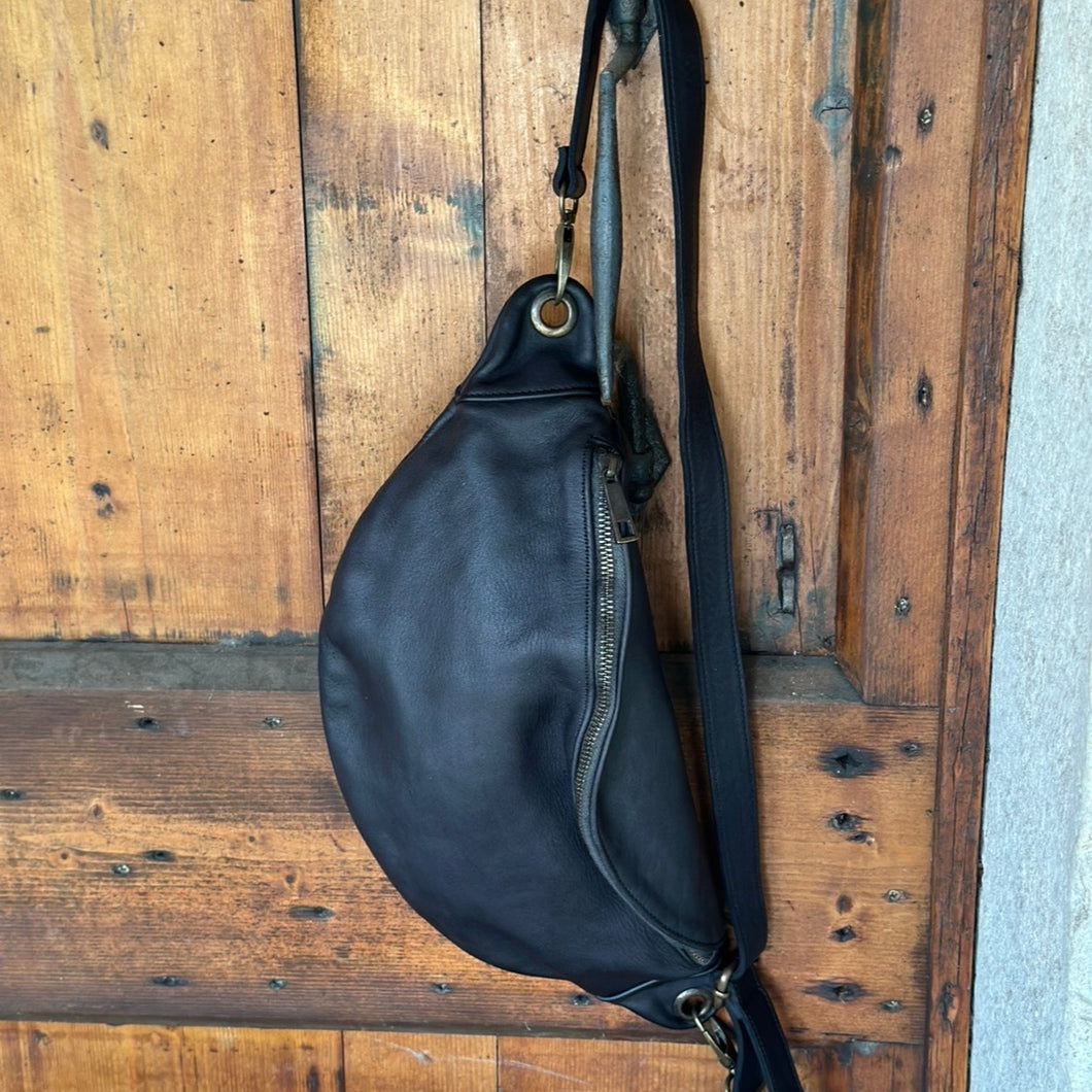 Marsupio piccolo in pelle vintage