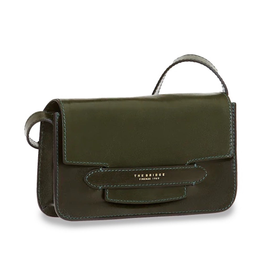 Borsa baguette The Bridge col. verde Lucrezia