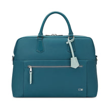 Carica l&#39;immagine nel visualizzatore di Gallery, Borsa ufficio porta computer in tessuto woman biz Blu Avio
