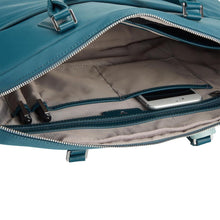 Carica l&#39;immagine nel visualizzatore di Gallery, Borsa ufficio porta computer in tessuto woman biz Blu Avio
