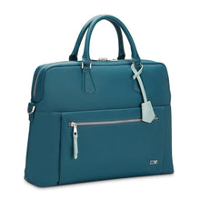 Carica l&#39;immagine nel visualizzatore di Gallery, Borsa ufficio porta computer in tessuto woman biz Blu Avio
